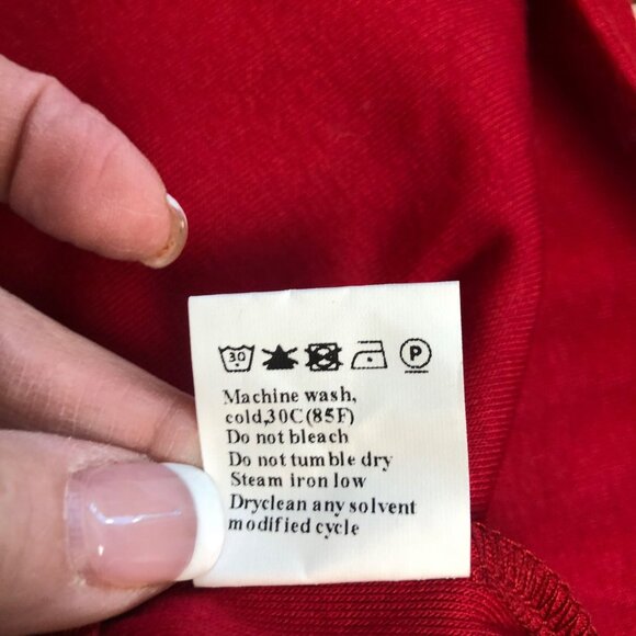 Red Long Sleeve Relaxed Fit Top Womens Size 2X Casual Comfy NEW - Picture 6 of 9